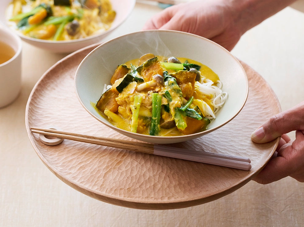 かぼちゃ豆乳白石温麺