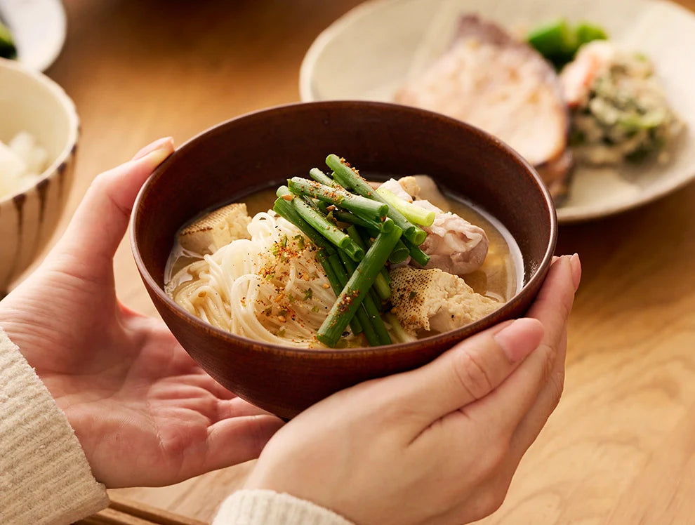 食べ応えたっぷり、みそ汁うーめん