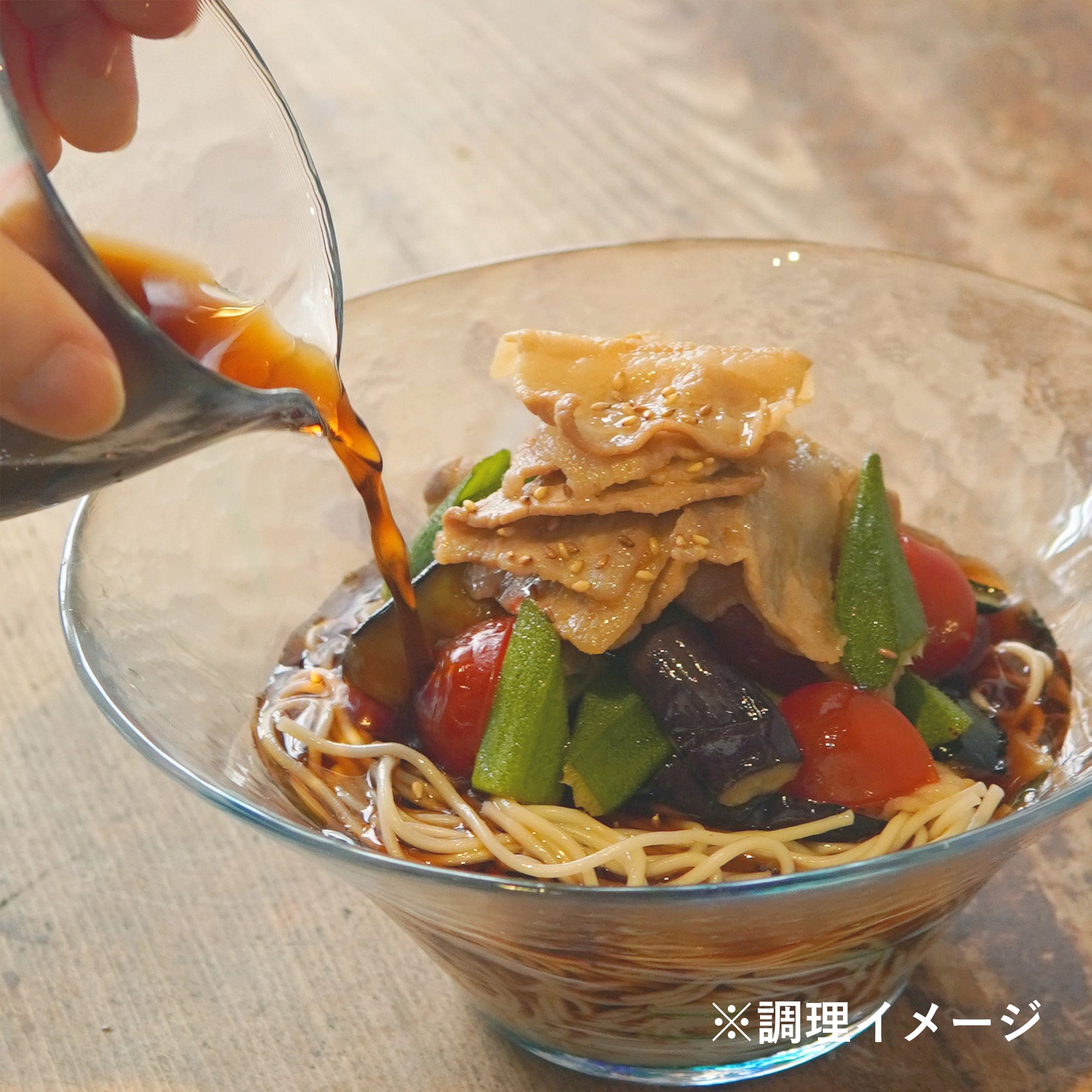 自家製手延温麺 3束×12袋 調理イメージ2