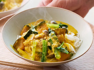 かぼちゃ豆乳白石温麺