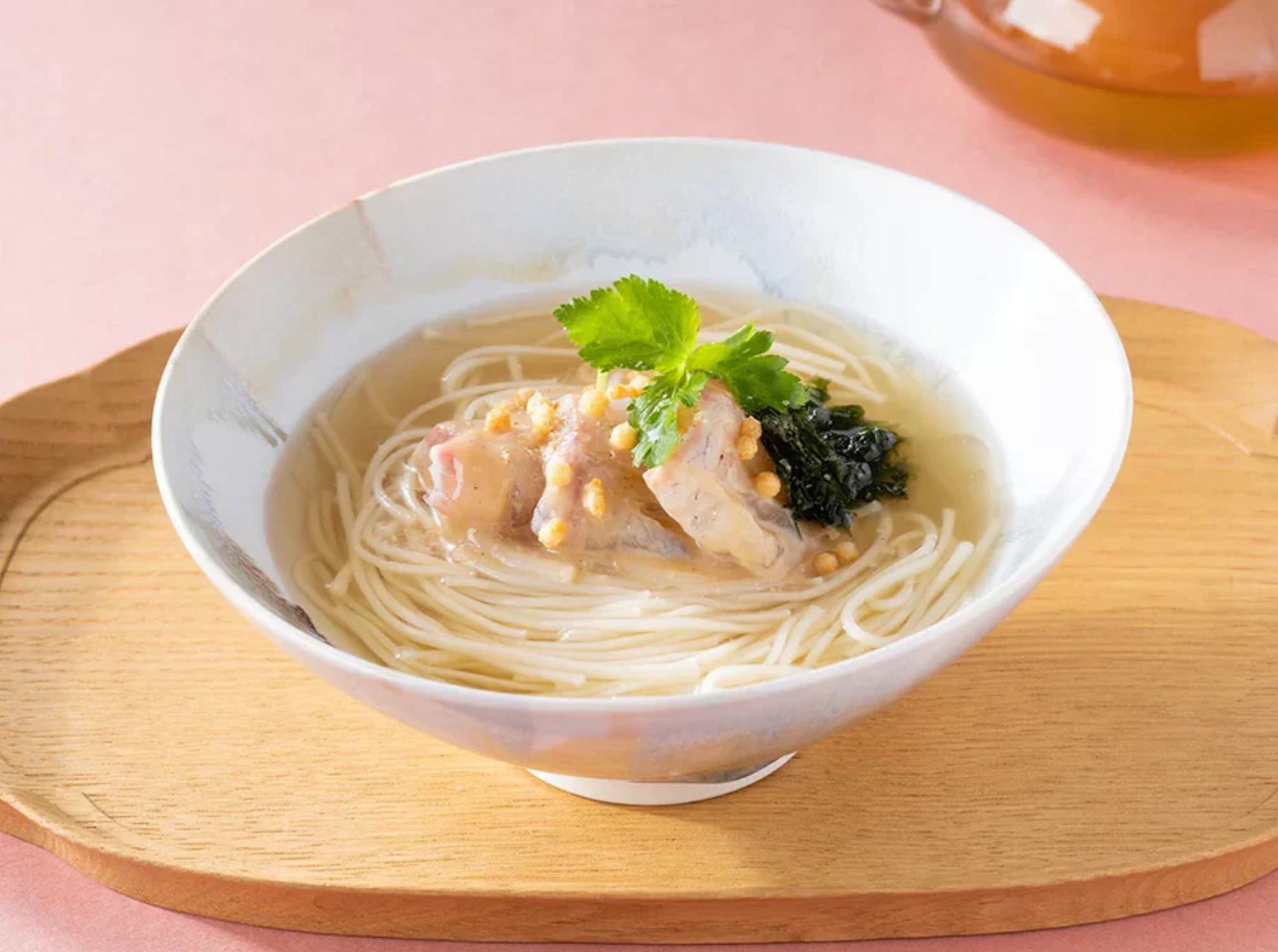 出汁茶漬け温麺