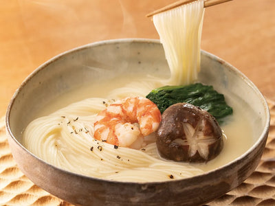 海老の白味噌温麺