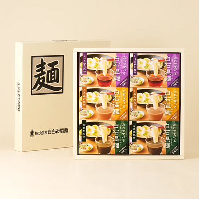 BO-6 たれで食べる白石温麺6箱 ｼｮｳﾕ2ｺ ｺﾞﾏ2ｺ ｸﾙﾐ2ｺ 商品画像